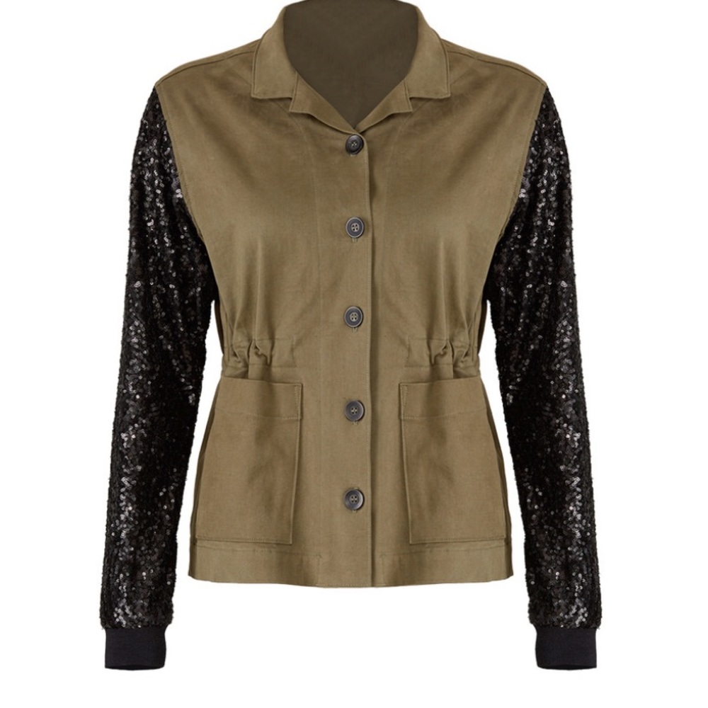 Sequin Army Jacket
